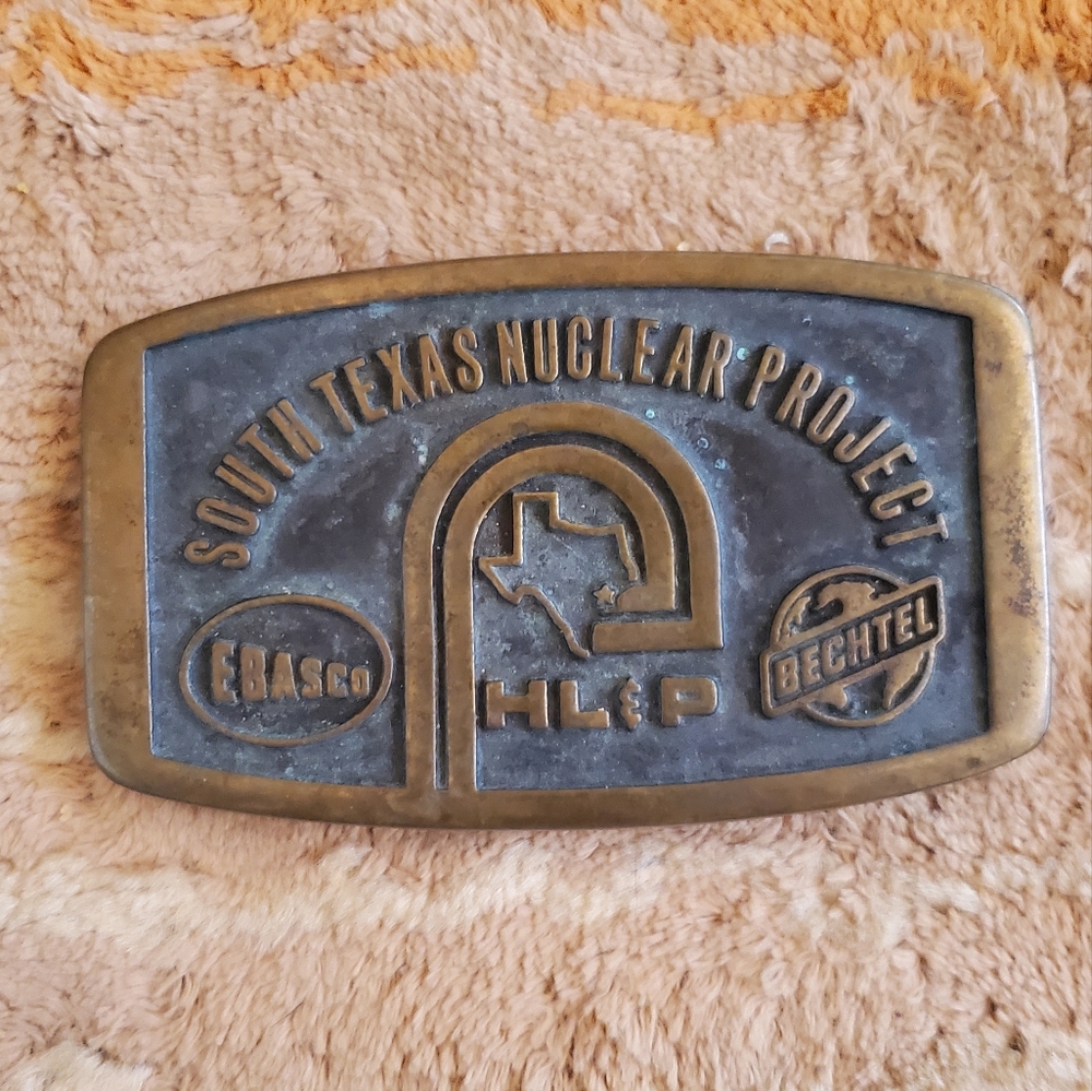 Vintage brass belt buckle